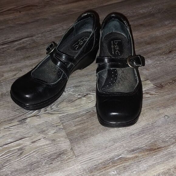 B.O.C. black Mary Jane style shoes Sz EU 38. US 7 - Picture 1 of 7